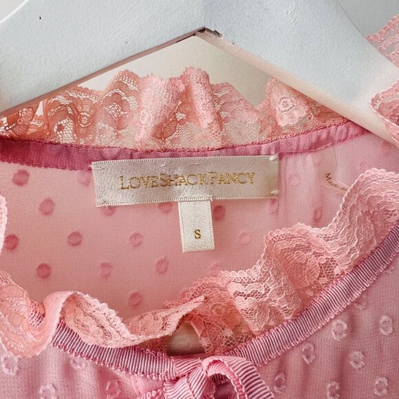❤️ Love Shack fancy Amber dress in Eros sheer pink, Size S - Picture 7 of 12